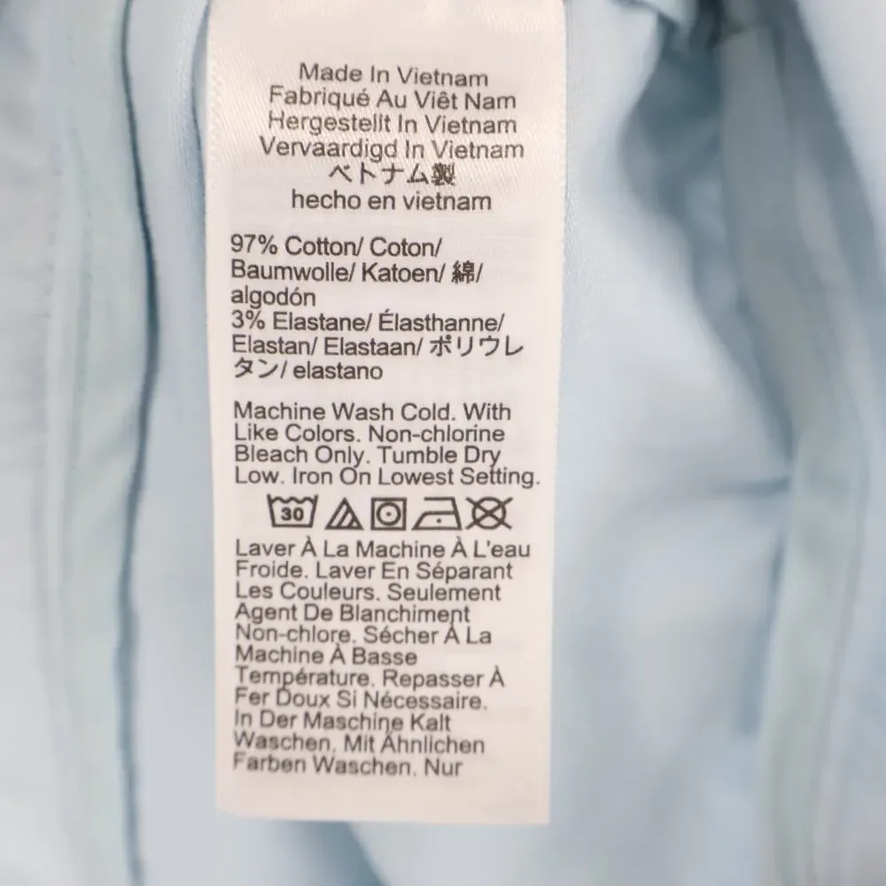J.Crew Pintuck Midi Dress In Stretch Cotton Twill Edgewater Light Blue Size 4